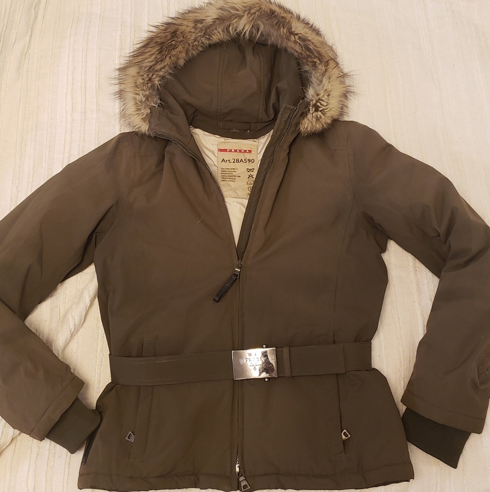 Prada jacket with real fox fur GORE-TEX